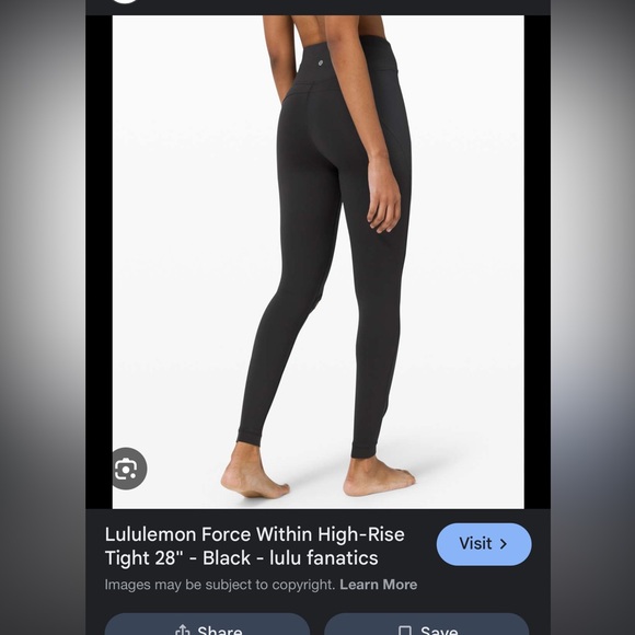 Lululemon leggings with knee slits - Picture 2 of 8